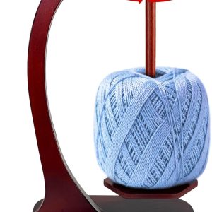 Best Wooden Yarn Holder For Knitting & Crocheting - Perfect Gift