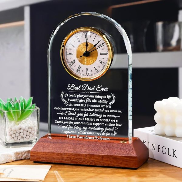 Best Personalized Glass Clock Gift For Dad – Birthday, Father's Day & More - Image 5