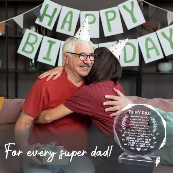 Best Laser Engraved Glass Keepsake For Dad's Birthday - Image 6
