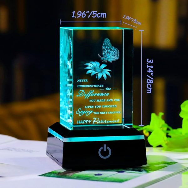 Best 2025 3d Crystal Retirement Gifts For Women And Men - Image 2