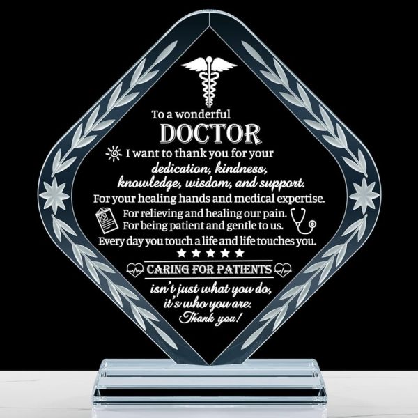 Best Doctor Appreciation Crystal Gift For Him Or Her