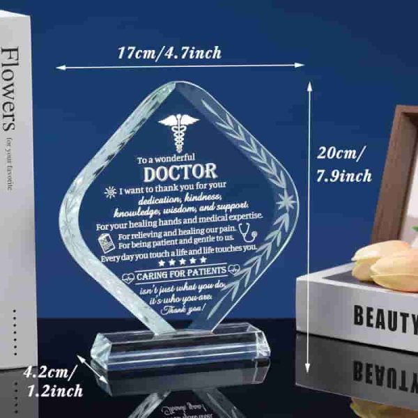 Best Doctor Appreciation Crystal Gift For Him Or Her - Image 2