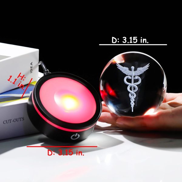 Best 3d Crystal Doctors' Gift With Light For Professionals - Image 3