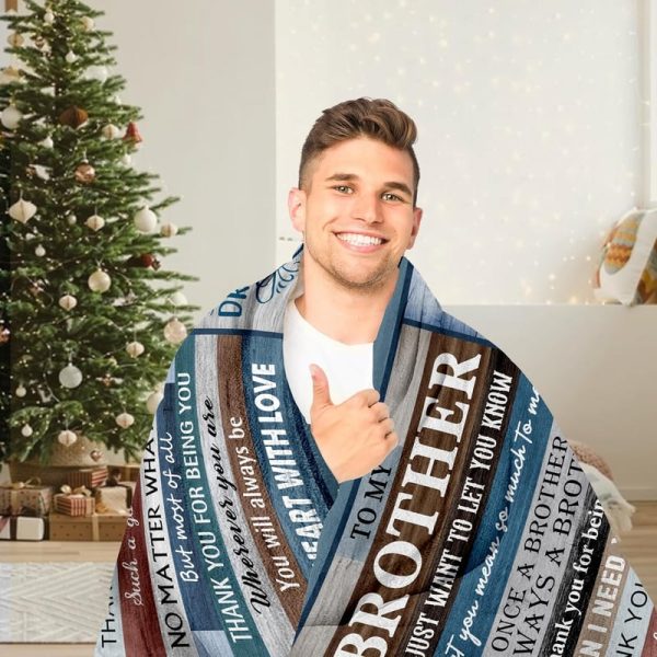 Best Brother Gifts Blanket - Thoughtful Birthday & Holiday Gift - Image 5