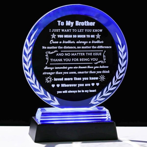 Best Birthday Gifts For Brothers - Crystal Keepsake