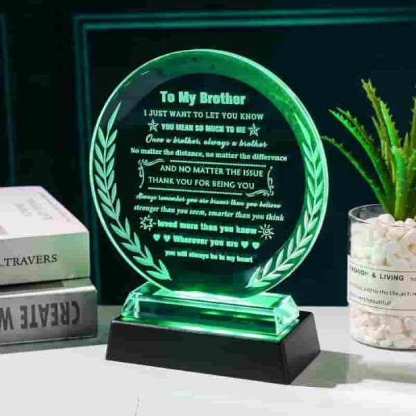 Best Birthday Gifts For Brothers - Crystal Keepsake - Image 3