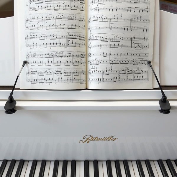 Best Music Book Clip Holder For Piano & Keyboard - Black - Image 3