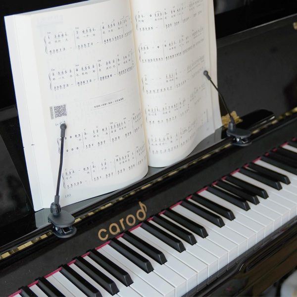 Best Music Book Clip Holder For Piano & Keyboard - Black - Image 4