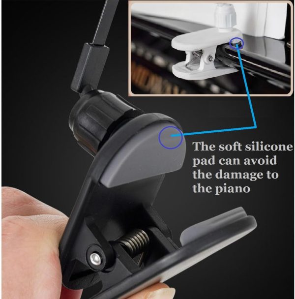 Best Music Book Clip Holder For Piano & Keyboard - Black - Image 6