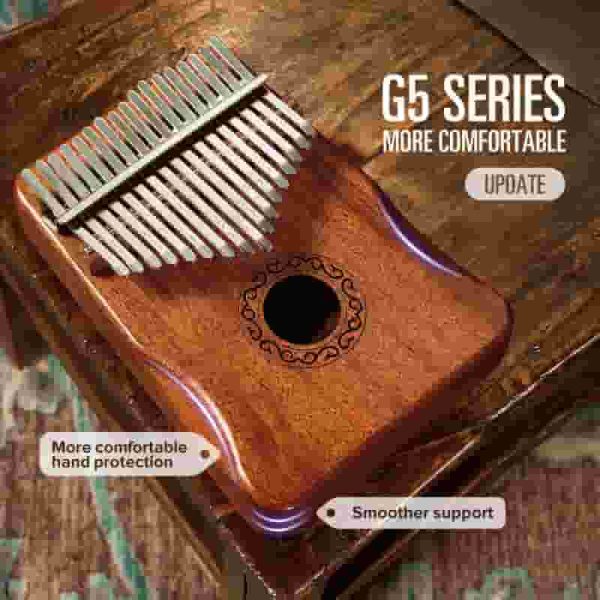 Best Kalimba Thumb Piano 17 Keys With Mahogany Wood, Easy To Learn Gift - Image 2