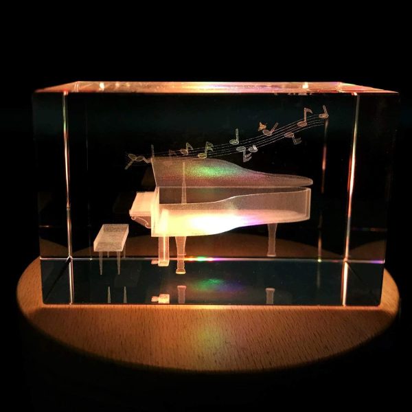 3d Crystal Piano Paperweight - Unique Gift For Graduation & Holidays - Image 4