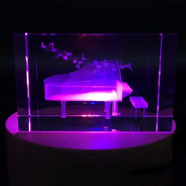 3d Crystal Piano Paperweight - Unique Gift For Graduation & Holidays - Image 5