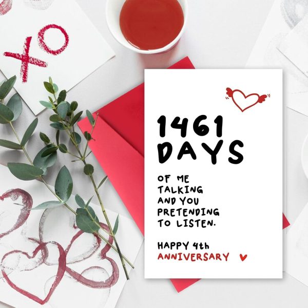 Best 4th Anniversary Card For Him And Her - Image 3