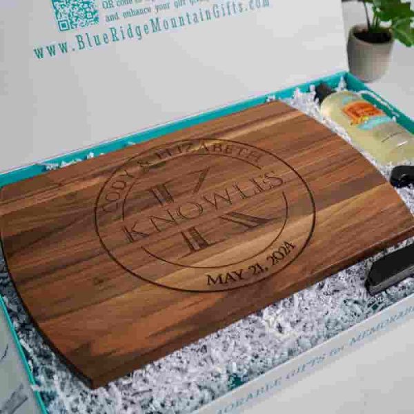Best Personalized Wood Cutting Board Gift Set - Image 3