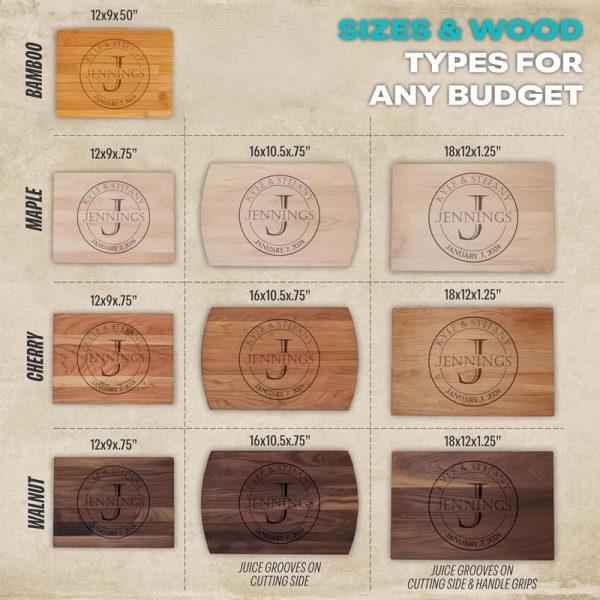 Best Personalized Wood Cutting Board – Perfect Wedding Gift - Image 2