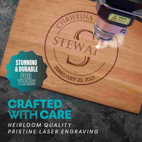 Best Personalized Wood Cutting Board – Perfect Wedding Gift - Image 3