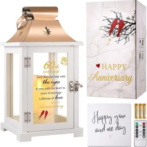Best 60th Anniversary Lantern Gift For Couples - Unique Ideas