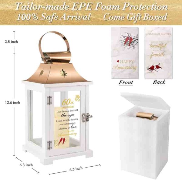 Best 60th Anniversary Lantern Gift For Couples - Unique Ideas - Image 2
