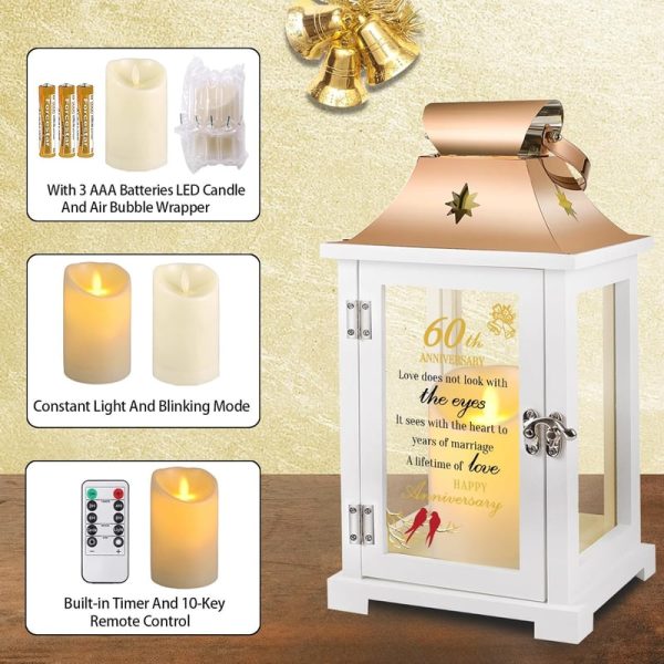 Best 60th Anniversary Lantern Gift For Couples - Unique Ideas - Image 4