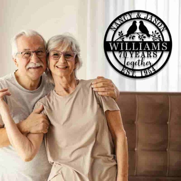 Custom Metal Name Signs - Personalized Anniversary Gifts - Image 5