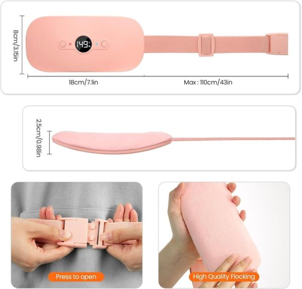 Nowwish Portable Heating Pad For Cramps - 6 Heat & Massage Modes - Image 5