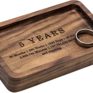 Muujee 5 Year Wedding Anniversary Ring Dish