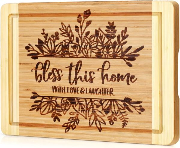 Best Housewarming Gift: Engraved Cutting Board - Bless This Home