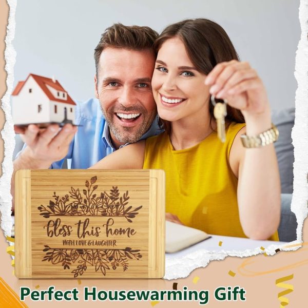 Best Housewarming Gift: Engraved Cutting Board - Bless This Home - Image 3