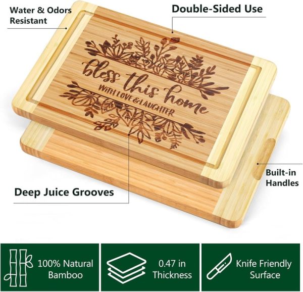Best Housewarming Gift: Engraved Cutting Board - Bless This Home - Image 4