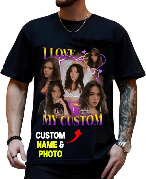 Custom I Love My Girlfriend Shirt - Personalized Valentine Gift