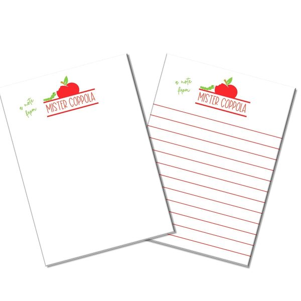 Best Personalized Teacher Notepad Set - Custom 2 Pack