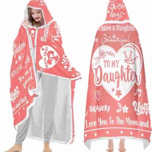 Best Cozy Hooded Blanket For Daughter's Birthday