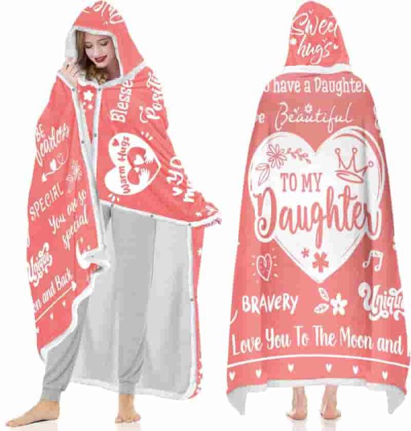 Best Cozy Hooded Blanket For Daughter's Birthday