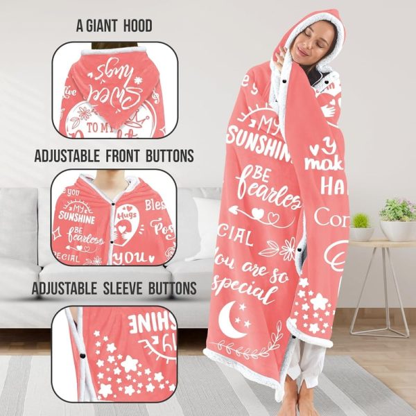 Best Cozy Hooded Blanket For Daughter's Birthday - Image 3