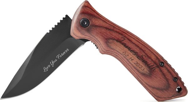 Best Personalized Knife - Dad Birthday Gift With Engraving - Image 3