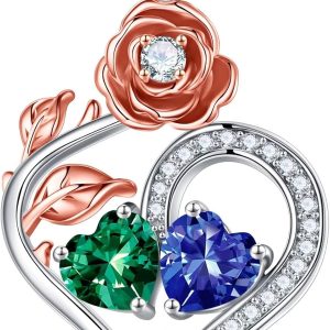 Best Double Birthstone Necklace - Sterling Silver Jewelry Gifts