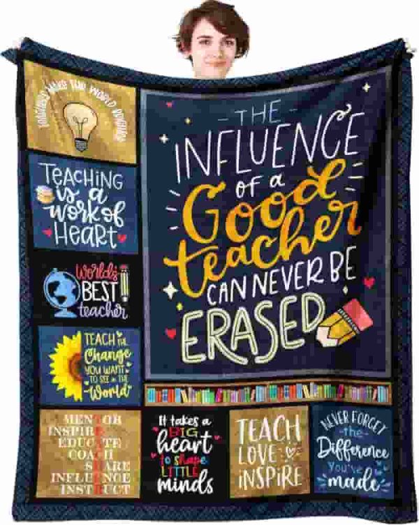 Best Teacher Appreciation Throw Blanket Gift
