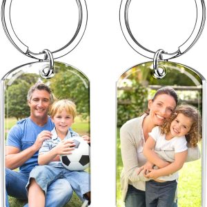 Personalized Double-sided Photo Keychain Gift For Dad Or Boyfriend