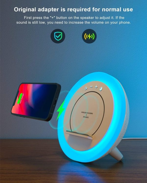 Bluetooth Speaker Night Light With Wireless Charging – Best Birthday Gift For Tween Girls - Image 2