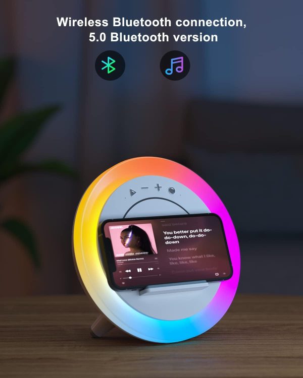 Bluetooth Speaker Night Light With Wireless Charging – Best Birthday Gift For Tween Girls - Image 3