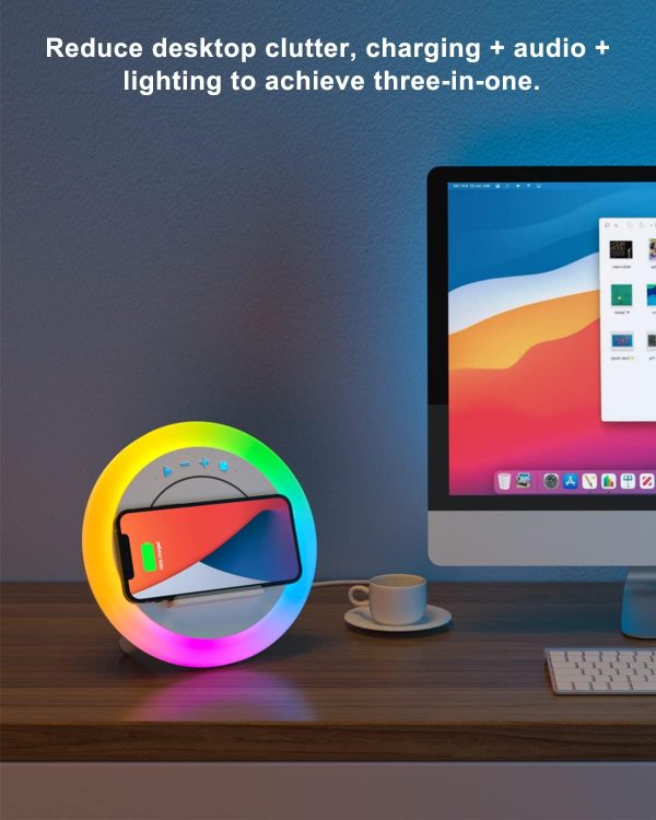 Bluetooth Speaker Night Light With Wireless Charging – Best Birthday Gift For Tween Girls - Image 6