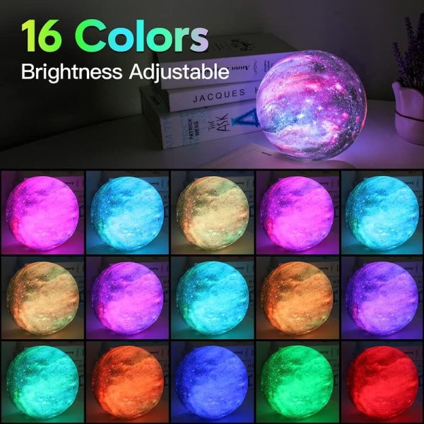 Best 16-color Galaxy Moon Lamp Gift For Kids & Adults - Image 4