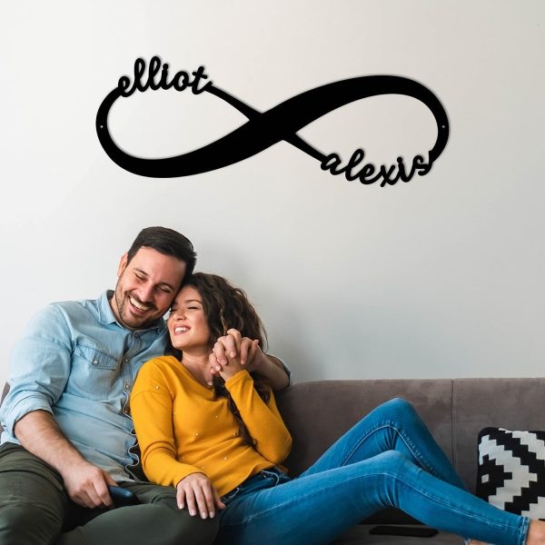 Best Personalized Metal Infinity Sign For Couples
