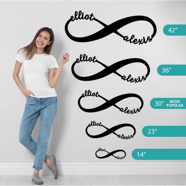 Best Personalized Metal Infinity Sign For Couples - Image 2