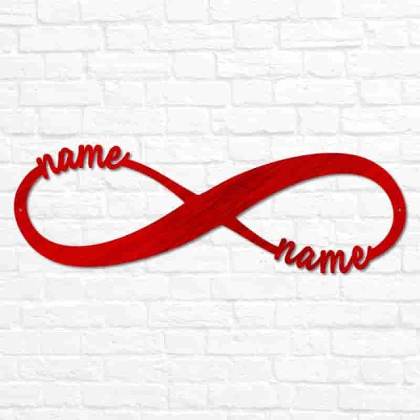 Best Personalized Metal Infinity Sign For Couples - Image 5
