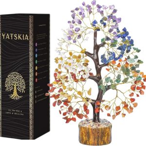 7 Chakra Healing Crystal Tree For Positive Energy - Handmade Gift