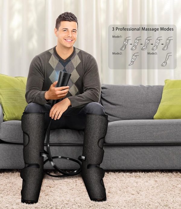 Umarmung Air Compression Leg Massager With Heat - Perfect Gift For Relaxation - Image 4