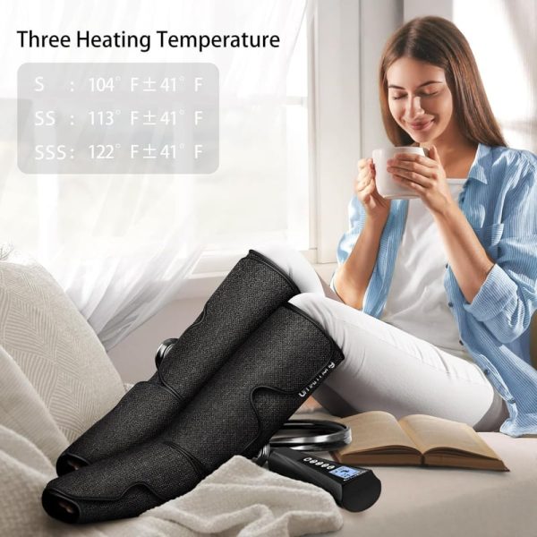Umarmung Air Compression Leg Massager With Heat - Perfect Gift For Relaxation - Image 6