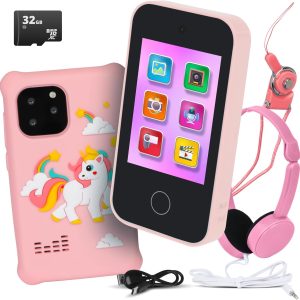 Unicorn Kids Phone Toy - Touchscreen, Games & Headphones - Perfect Gift