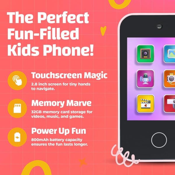 Unicorn Kids Phone Toy - Touchscreen, Games & Headphones - Perfect Gift - Image 2